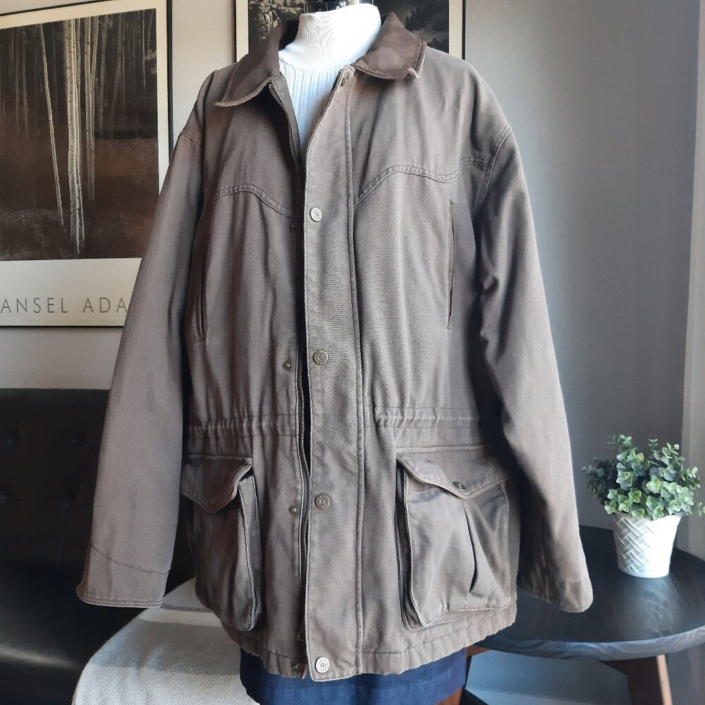 Cabela's Ranch Work Chore Barn Coat Sz XL Reg Men's Brown
